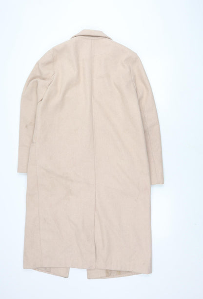 Womens UK Size 12 New Look Beige Overcoat