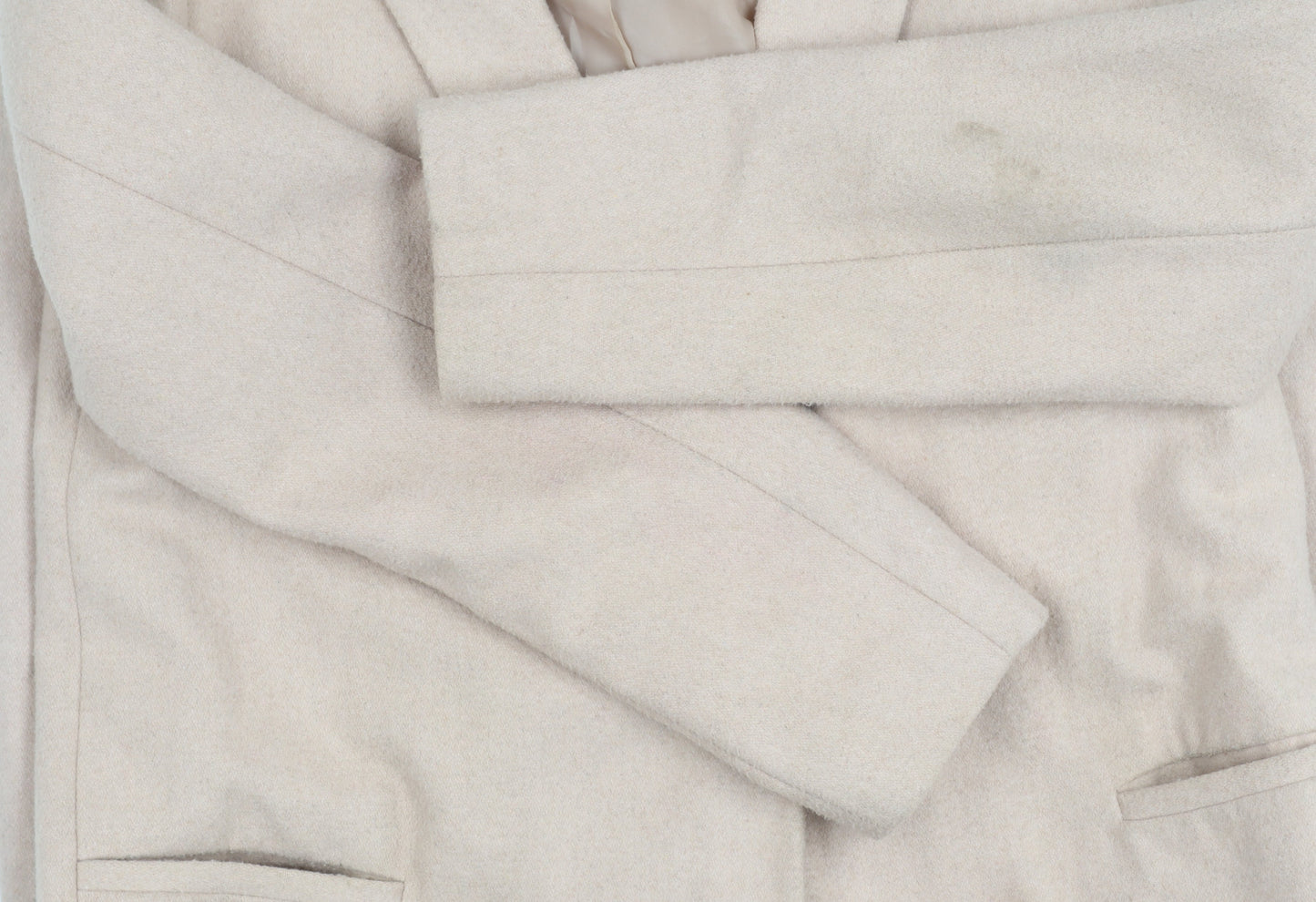 Womens UK Size 12 New Look Beige Overcoat