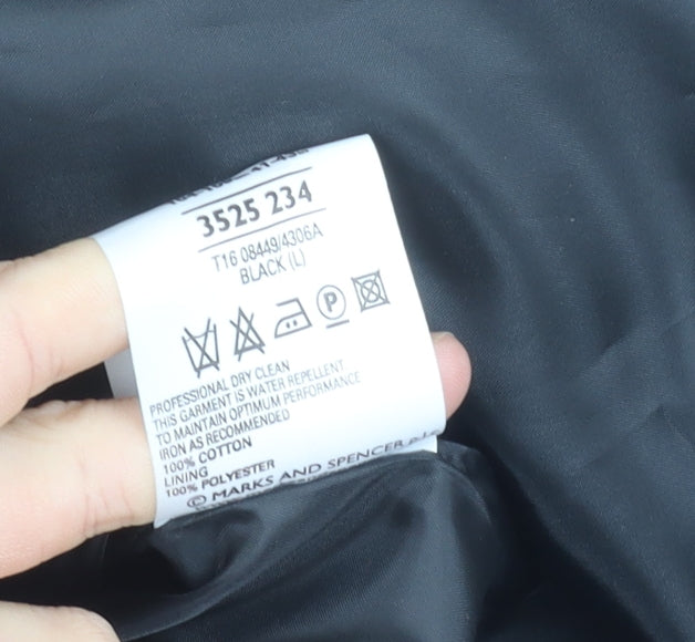 Womens UK Size L Marks and Spencer Black Basic Jacket