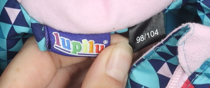 Lupilu Girls Multicoloured Puffer Jacket 3-4 Years