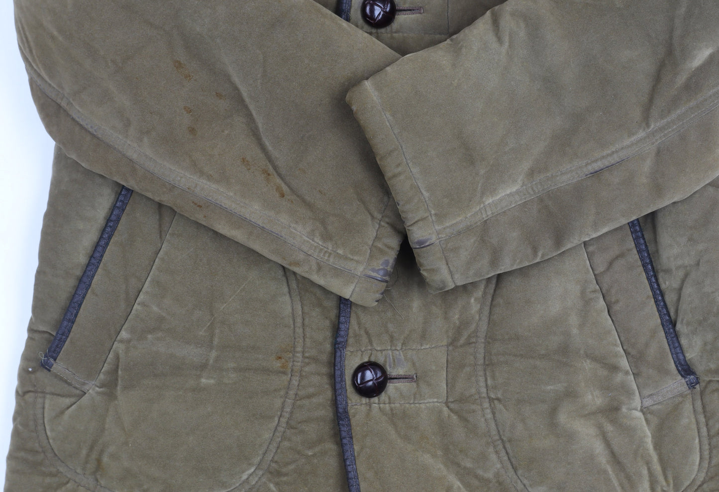 Mens UK Size S Grendale Brown Basic Jacket