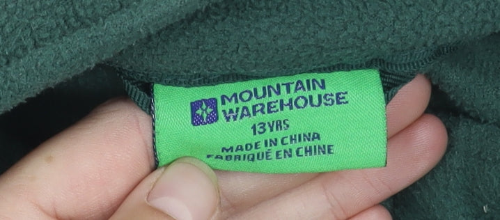 Mountain Warehouse Boys Green Full Zip Fleece Jacket 13Y