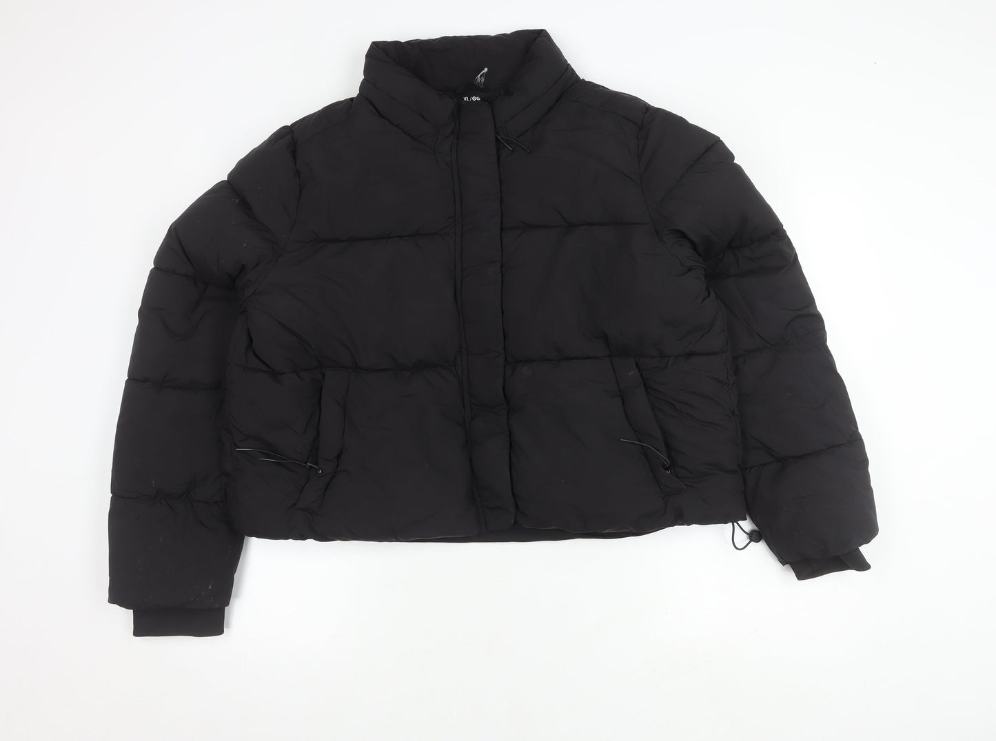 Womens UK Size XL Cotton On Black Puffer Jacket