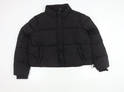 Womens UK Size XL Cotton On Black Puffer Jacket