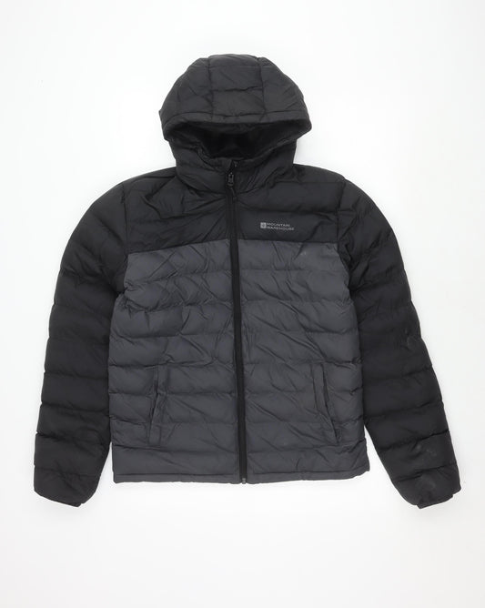 Mens UK Size XS Mountain Warehouse Black Puffer Jacket