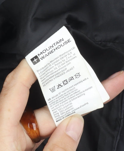 Mens UK Size XS Mountain Warehouse Black Puffer Jacket