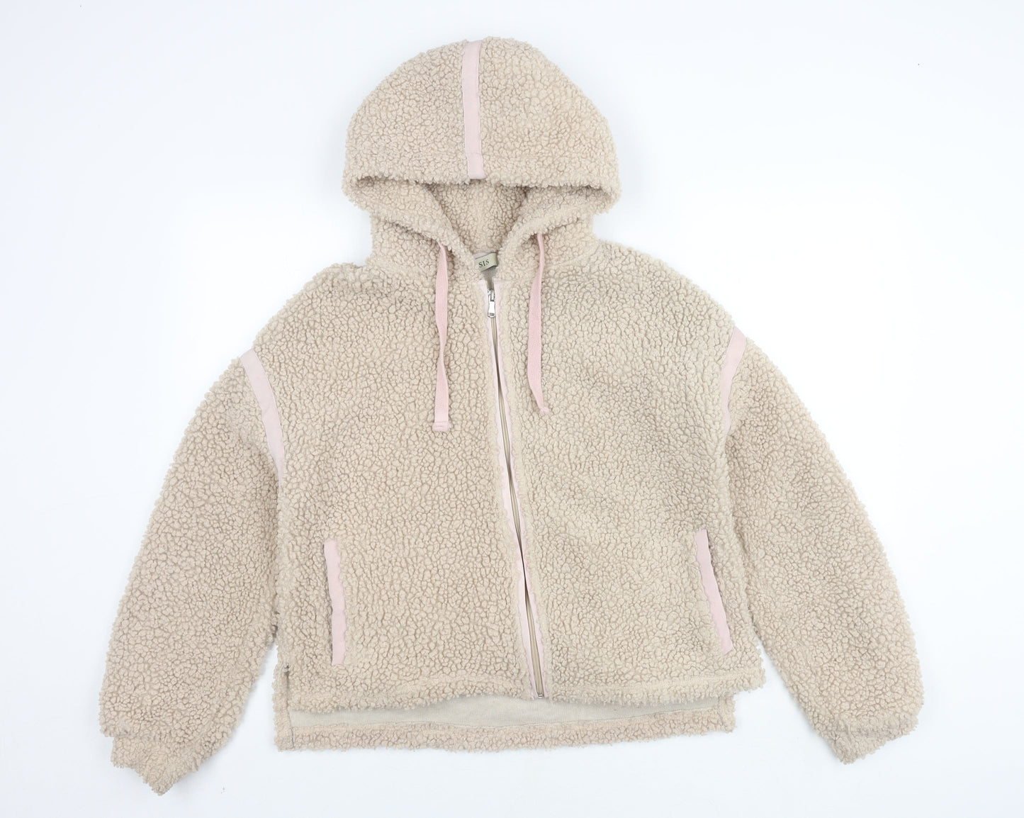 Womens UK Size S Oasis Beige Basic Jacket