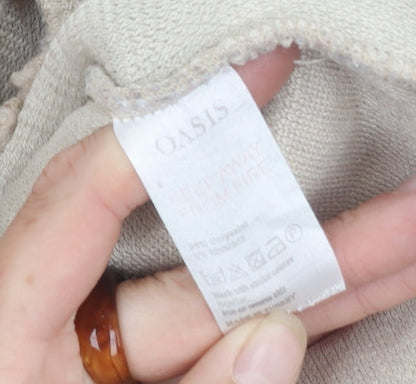 Womens UK Size S Oasis Beige Basic Jacket