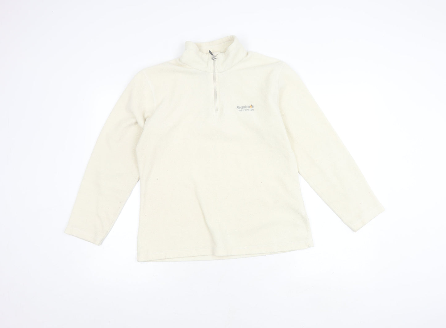 Regatta Women’s Ivory 1/4 Zip Fleece Sweatshirt Size 10