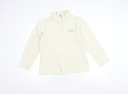 Regatta Women’s Ivory 1/4 Zip Fleece Sweatshirt Size 10