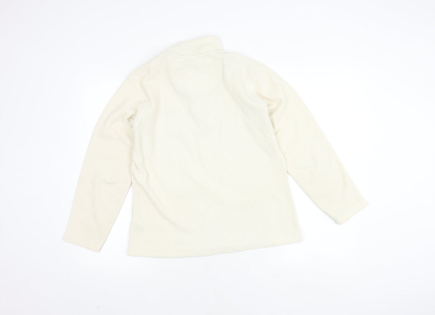 Regatta Women’s Ivory 1/4 Zip Fleece Sweatshirt Size 10