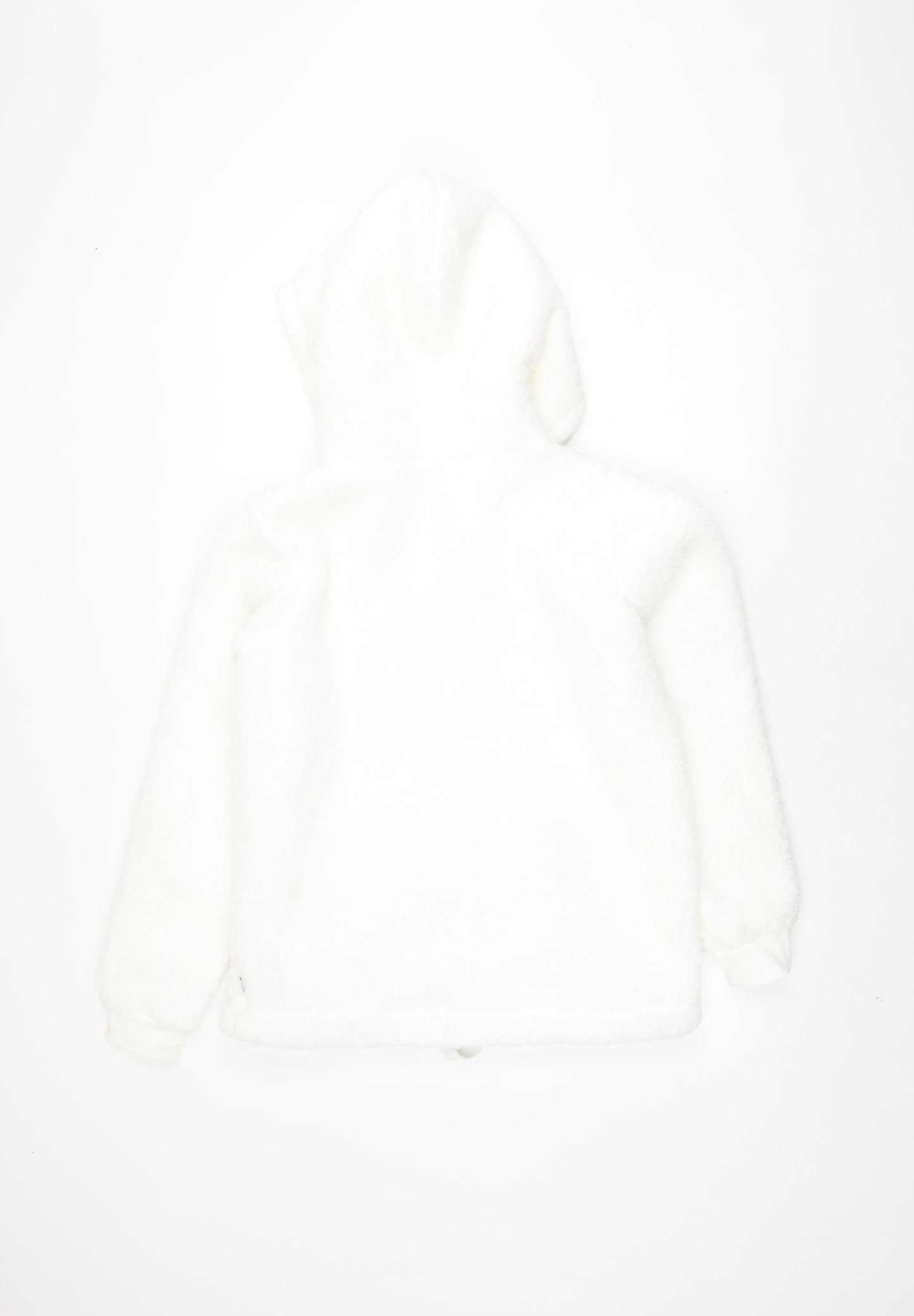 Womens UK Size 8 Fat Face White Henley Hoodie