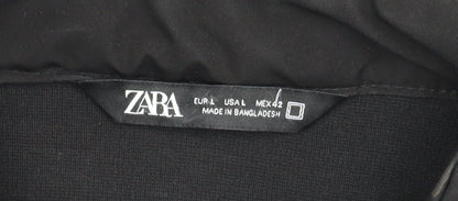 Zara Men's Black Basic Jacket L Casual Workwear
