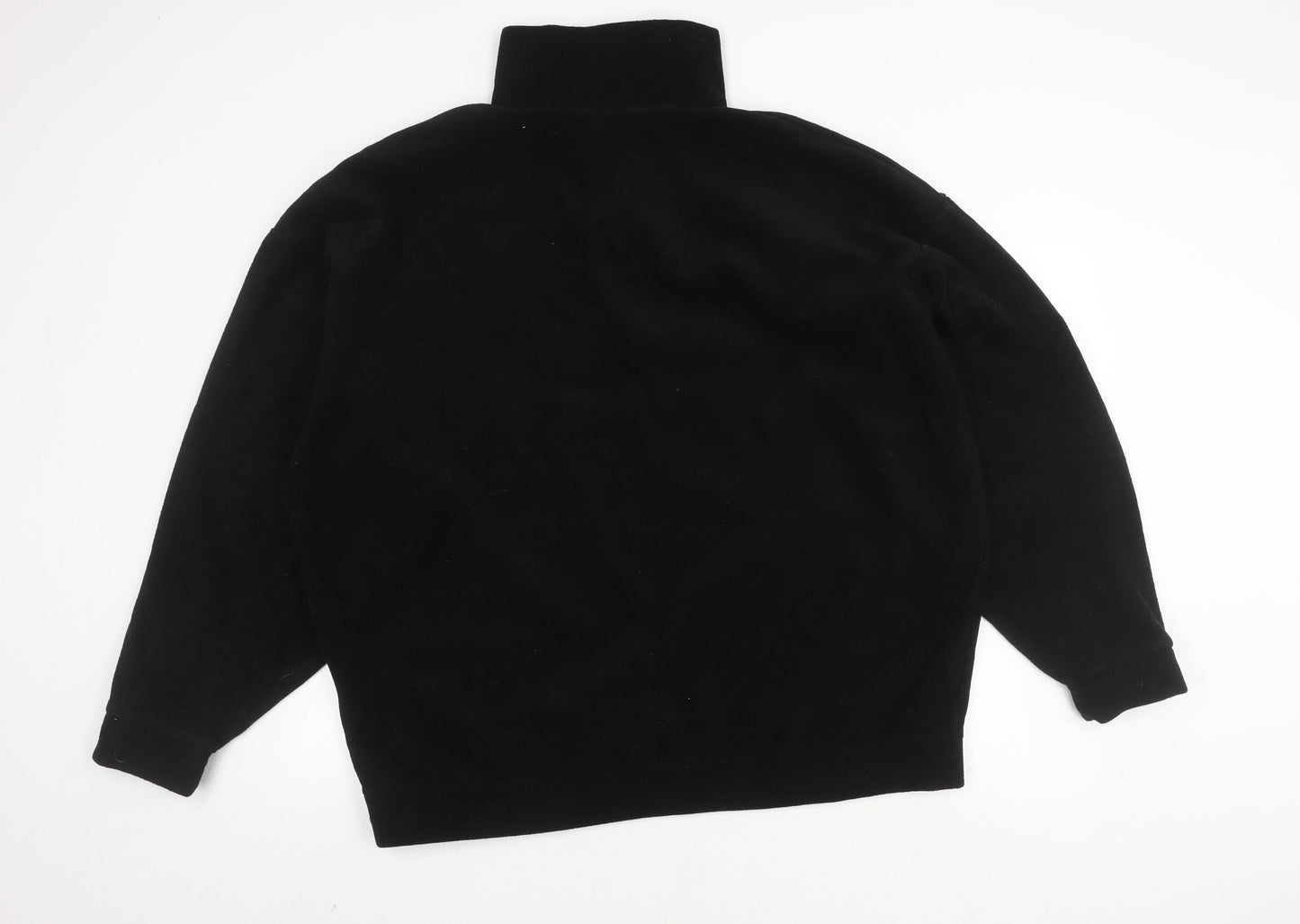 Womens UK Size 16 Boohoo Black Full Zip Sweatshirt