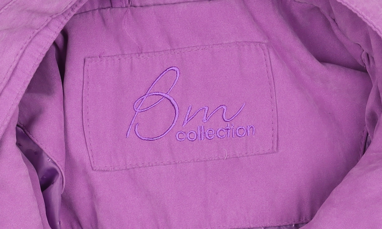 Womens UK Size M Bm Collection Purple Basic Jacket