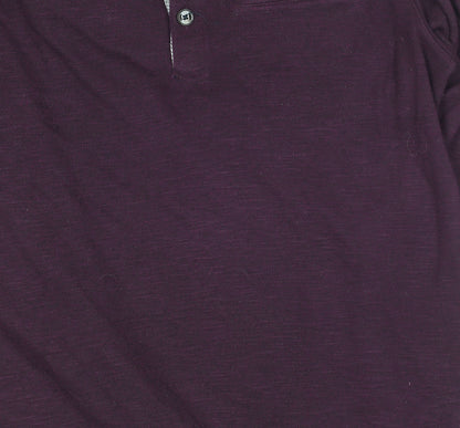 Ted Baker Men's Purple Wool Henley Jumper M
