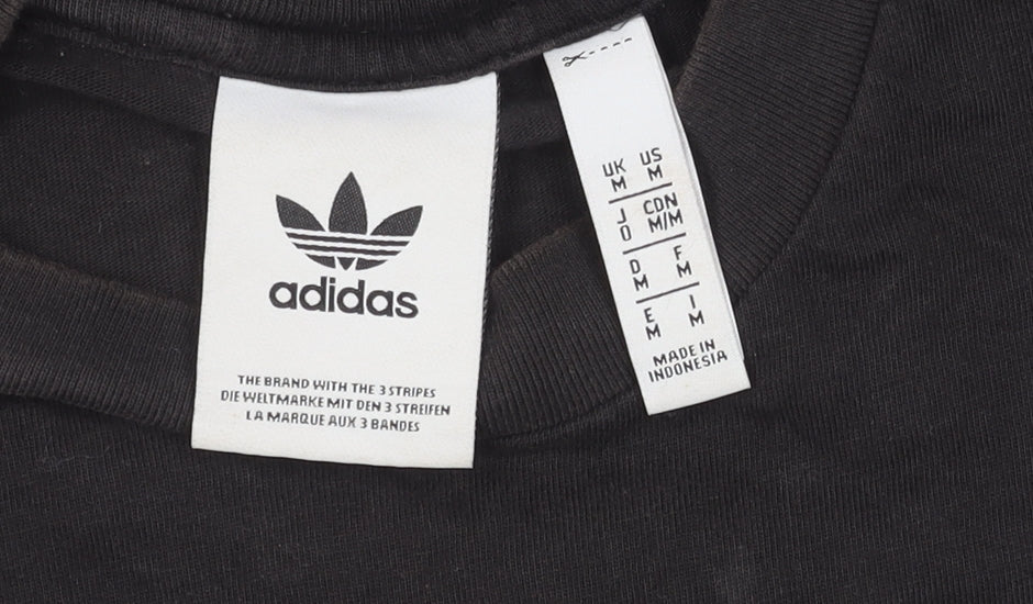 Mens UK Size M adidas Black  T-Shirt