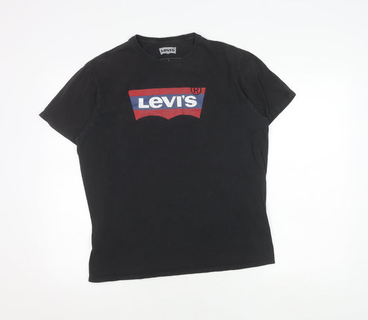 Levi's Men's Black Logo T-Shirt L