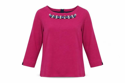 Womens UK Size XS Joules Pink Basic Blouse
