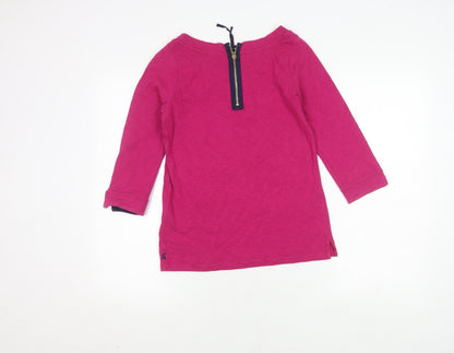 Womens UK Size XS Joules Pink Basic Blouse