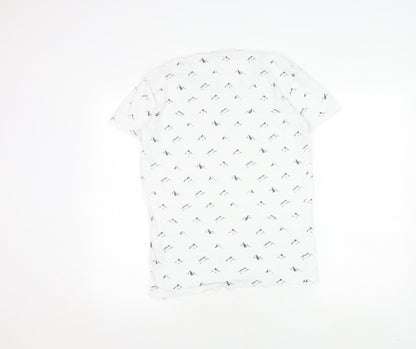 Superdry Men's White Graphic Print T-Shirt, Size S