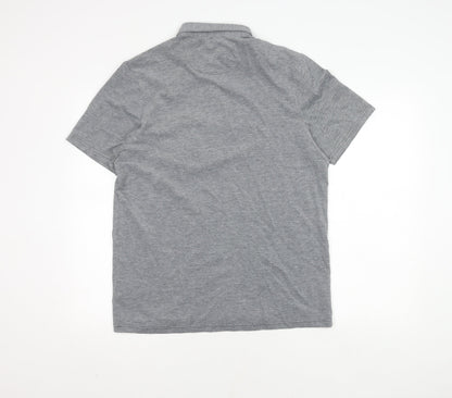 Farah Men's Grey Polo Shirt M Short Sleeve Cotton