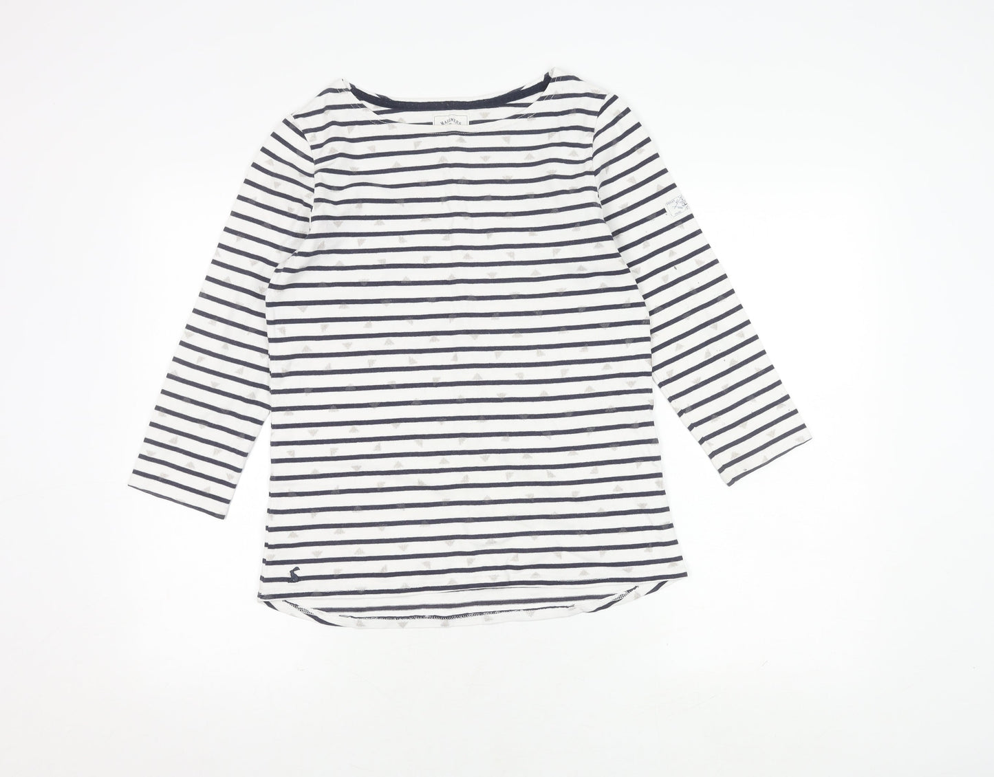 Womens UK Size 12 Joules White Basic T-Shirt