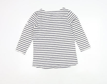 Womens UK Size 12 Joules White Basic T-Shirt