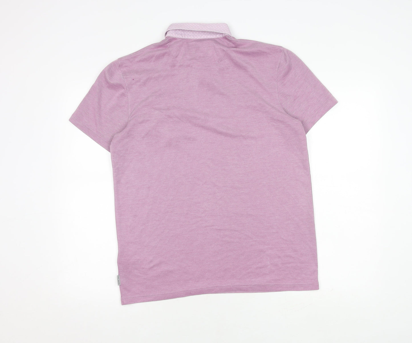 Ted Baker Men's Purple Polo Size 4 - Short Sleeve Knit