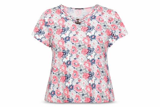 Womens UK Size 20 Dunnes Multicoloured Basic T-Shirt