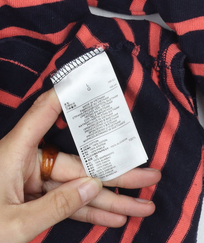 Gap Women's Multicoloured Striped Pullover Jumper L