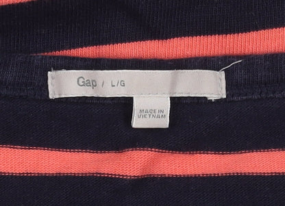 Gap Women's Multicoloured Striped Pullover Jumper L