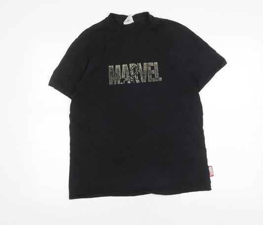 Marvel Men's Black M T-Shirt with Logo
