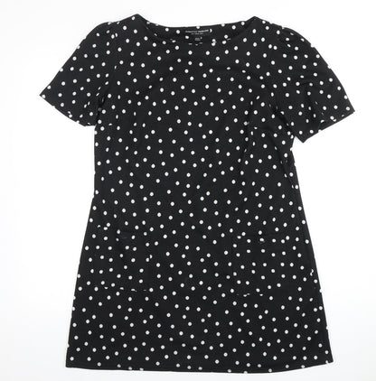 Dorothy Perkins Women's Black Polka Dot Dress Size 12