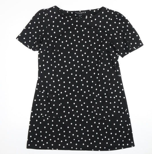 Dorothy Perkins Women's Black Polka Dot Dress Size 12