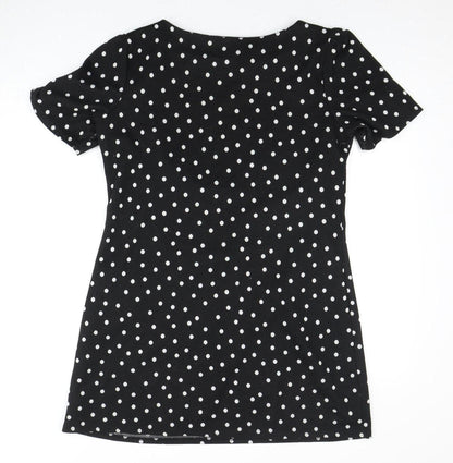 Dorothy Perkins Women's Black Polka Dot Dress Size 12