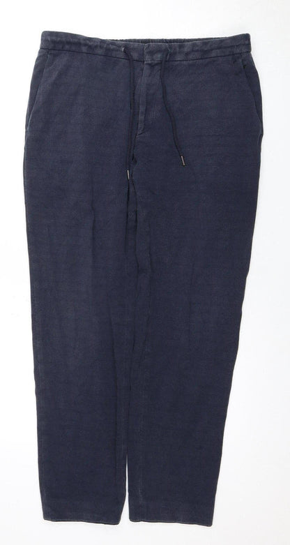 Hugo Boss Men's Blue Jogger Trousers, M, Elastic Waist