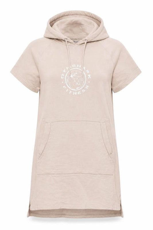 Womens UK Size S Gymshark Beige Tunic Hoodie