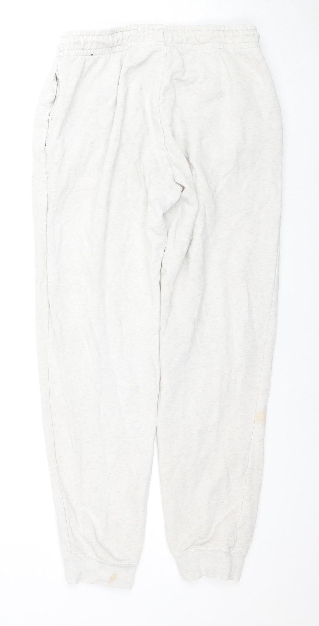 Nike Unisex White Jogger Trousers Size S