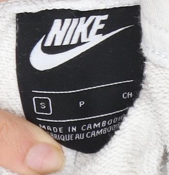 Nike Unisex White Jogger Trousers Size S