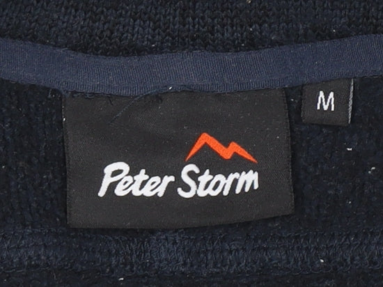 Mens UK Size M Peter Storm Blue 1/2 Zip Sweatshirt