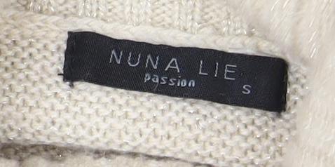 Nuna Lie Women's Ivory Roll Neck Cropped Jumper S