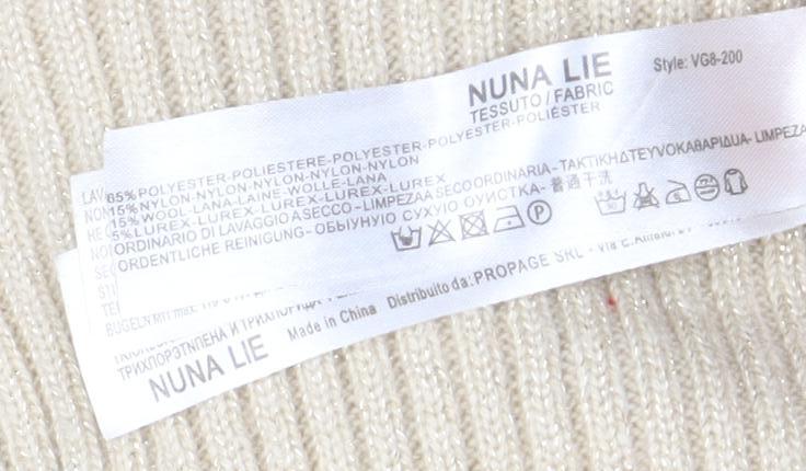 Nuna Lie Women's Ivory Roll Neck Cropped Jumper S
