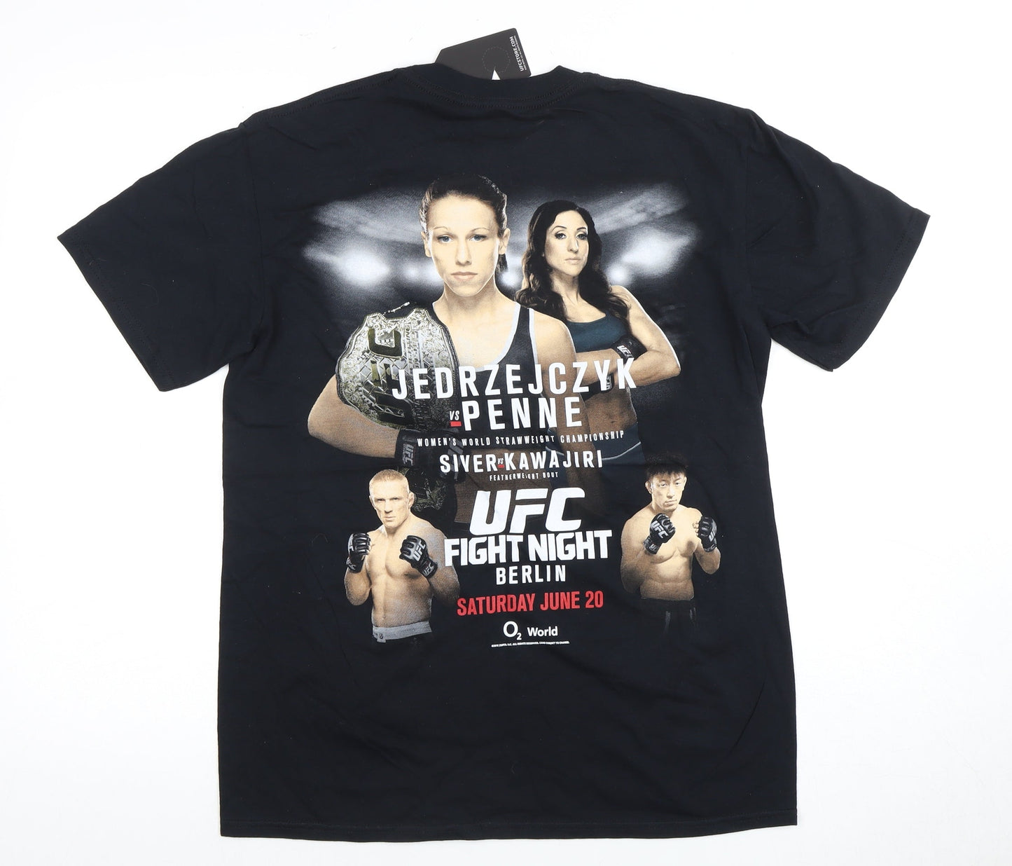 UFC Men's Medium Black Graphic T-Shirt Sports