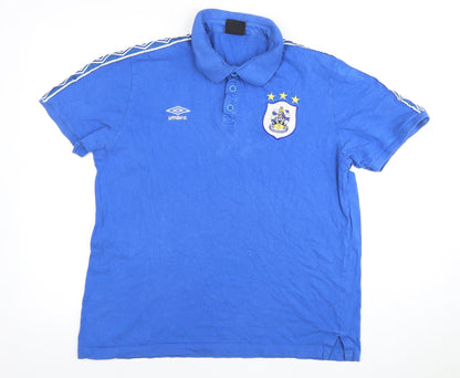 Umbro Men's Blue Polo Shirt M