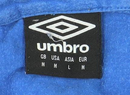 Umbro Men's Blue Polo Shirt M