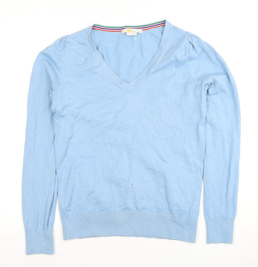 Womens UK Size S Boden Blue Basic Sweater