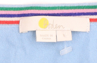 Womens UK Size S Boden Blue Basic Sweater