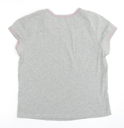 Womens UK Size 12 Disney Grey Basic T-Shirt