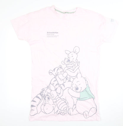 George Women's Pink Cotton Winnie the Pooh Nightshirt 8-10